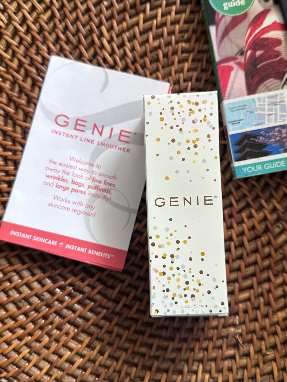 GENIE Instant Line Smoother Serum Sealed White & Gold Packaging